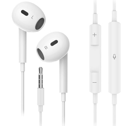 Choetech OC-A016 3.5mm lateral in ear Stereo sound Wired Headphones White.