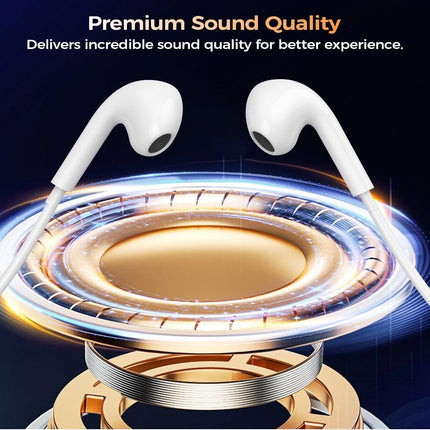 Choetech OC-A016 3.5mm lateral in ear Stereo sound Wired Headphones White.