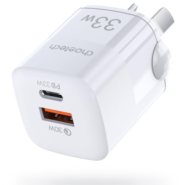 CHOETECH PD5006 33W Dual Port Wall Charger.