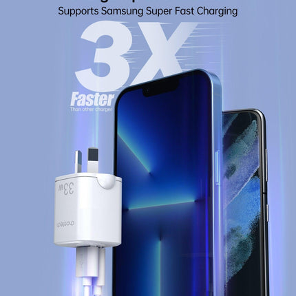 CHOETECH PD5006 33W Dual Port Wall Charger.