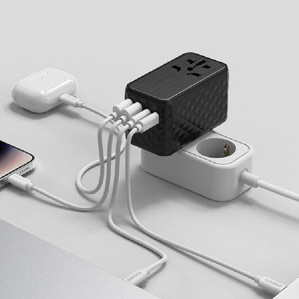 CHOETECH PD6028 2C+2A+AC 5 Ports GaN Tech PD100W Travel Wall Charger.