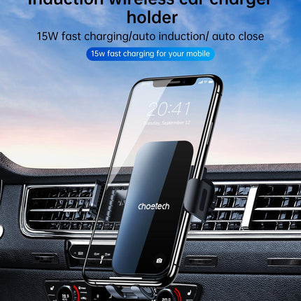 Choetech T202-F Fast Wireless Charging Car Dock.