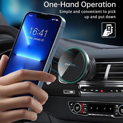 CHOETECH T205-F 15W Magnetic Car Charger Holder with LED Light (PC housing).