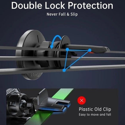 CHOETECH T205-F 15W Magnetic Car Charger Holder with LED Light (PC housing).