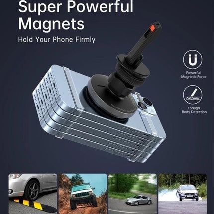 CHOETECH T205-F 15W Magnetic Car Charger Holder with LED Light (PC housing).