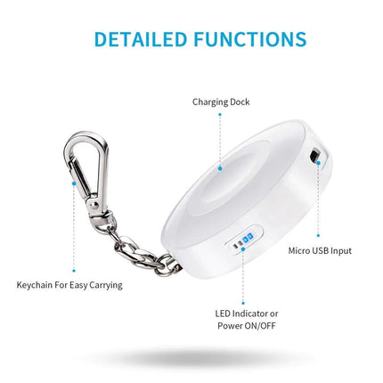 CHOETECH T313 MFI Magnetic Wireless Charger 900mAh power for iWatch (White).