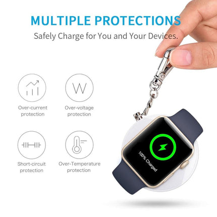 CHOETECH T313 MFI Magnetic Wireless Charger 900mAh power for iWatch (White).