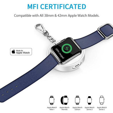 CHOETECH T313 MFI Magnetic Wireless Charger 900mAh power for iWatch (White).