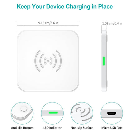 CHOETECH T511-S 10W/7.5W Fast Wireless Charger Pad (White).