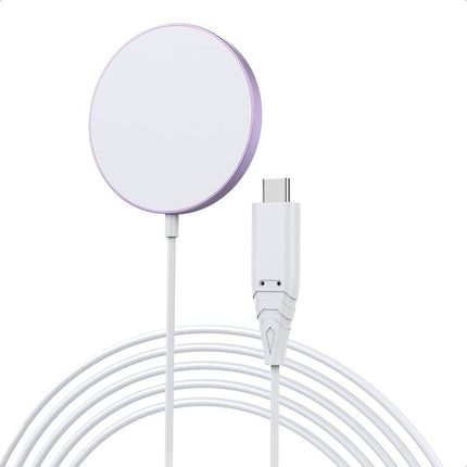 CHOETECH T518-PK Magnetic Wireless Charger for all Qi Cell Phone & iPhones 12/13/14/15 (Pink).