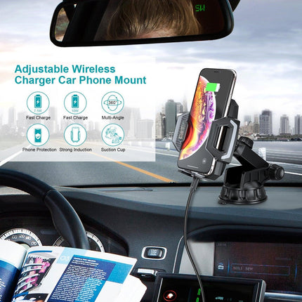 Choetech T521-S Fast Qi Wireless Car Charging Dock.