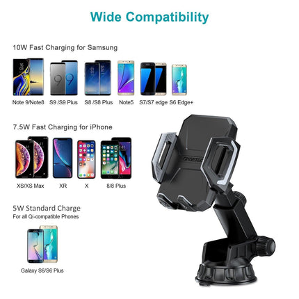 Choetech T521-S Fast Qi Wireless Car Charging Dock.
