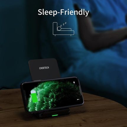 CHOETECH T524S 10W/7.5W Fast Wireless Charging Stand with AC Adapter.