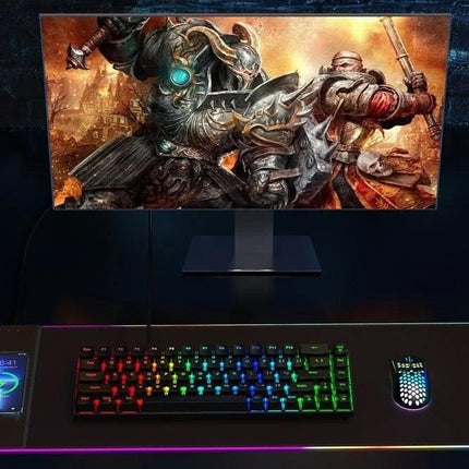 CHOETECH T543-F RGB Illuminated 15W Wireless Charging Mouse Pad.
