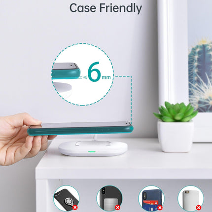 CHOETECH T550-F Airpods/Phone Wireless Fast Charging Pad.