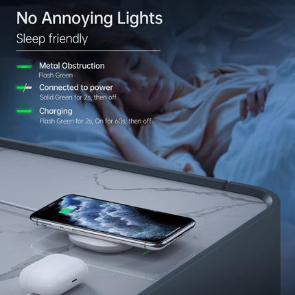 CHOETECH T550-F Airpods/Phone Wireless Fast Charging Pad.
