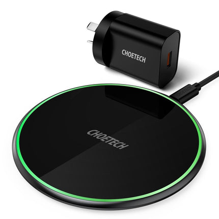 CHOETECH T559-F 15W Wireless Charging Pad with AC Adapter.
