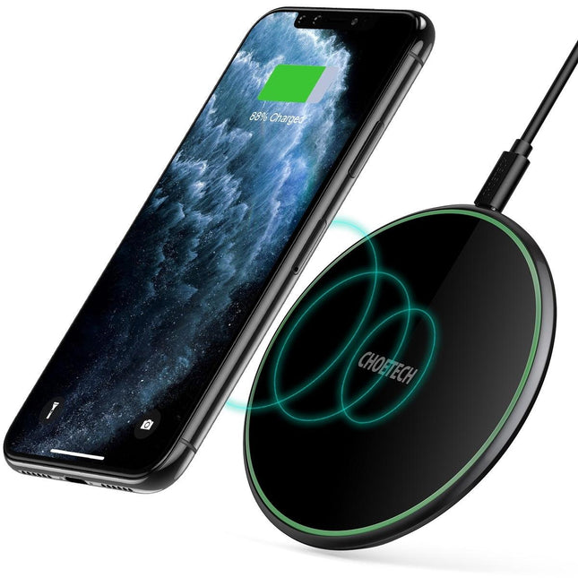CHOETECH T559-F 15W Wireless Charging Pad with AC Adapter.