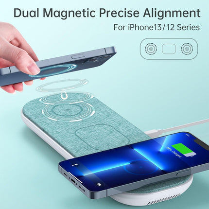 CHOETECH T569-S Magleap 3-in-1 Magnetic Wireless Charging pad with AC Adapter.