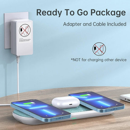CHOETECH T569-S Magleap 3-in-1 Magnetic Wireless Charging pad with AC Adapter.