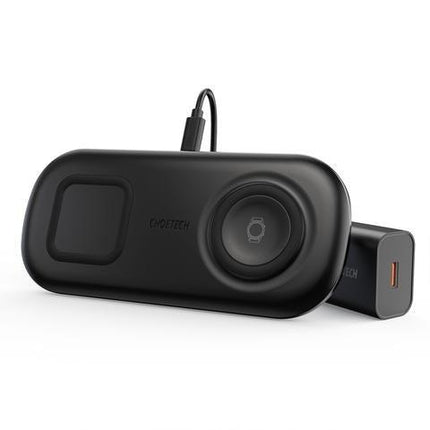 Choetech T570-S 2-in-1 Wireless Charger, 10W Max Wireless Charging Pad with Adapter for Galaxy Watch.