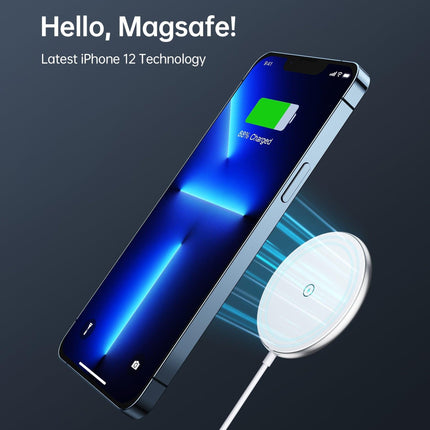 CHOETECH T580-F 15W Magsafe Wireless Fast Charger With 1M Cable (White).