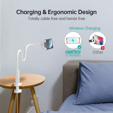 CHOETECH T584-F 2-in-1 15W Phone Mount with Fast Wireless Charger (for 4-7 inch).