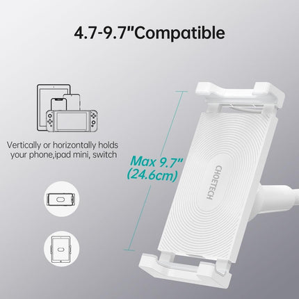 CHOETECH T584-F 2-in-1 15W Phone Mount with Fast Wireless Charger (for 4-7 inch).
