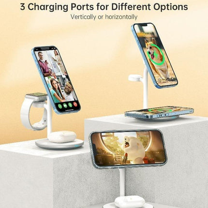 CHOETECH T585-F 3-in-1 Wireless Charging Station Dock.