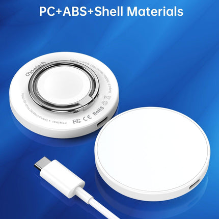 CHOETECH T603-F Ring Holder and Magnetic 15W Wireless Charger for Phone/airPod/iWatch.