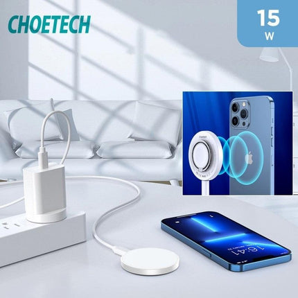 CHOETECH T603-F Ring Holder and Magnetic 15W Wireless Charger for Phone/airPod/iWatch.