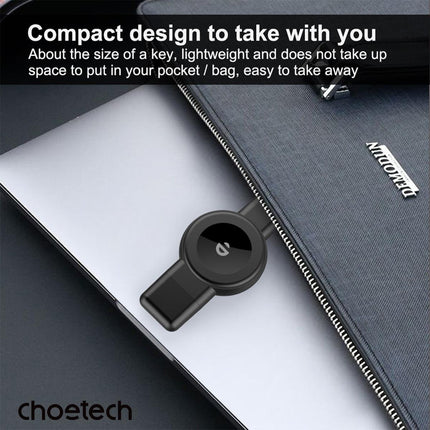 CHOETECH T606-F USB-A +USB-C Magnetic Charger for Samsung & Apple Watch.