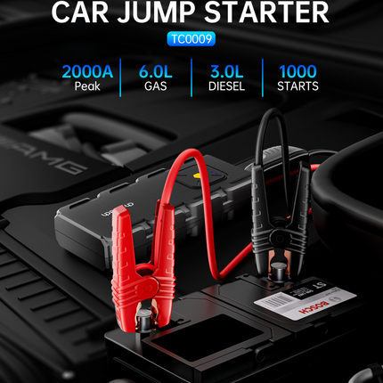 CHOETECH TC0009 16000mAh Portable Car Jump Starter with Emergency Light.