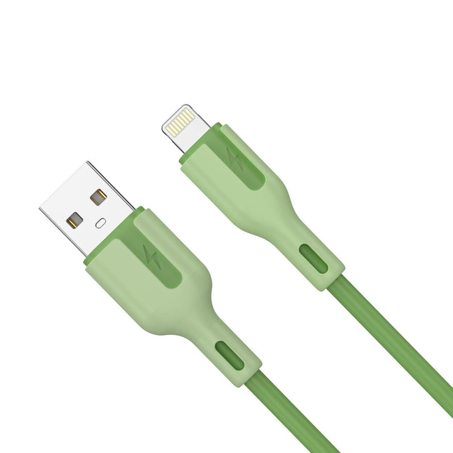 CHOETECH XAL-0003G USB-A To 8-pin iPhone 1M Charging Cable Green.