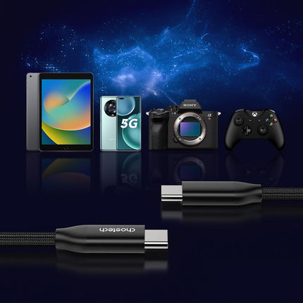 CHOETECH XCC-1035 USB-C M to M PD3.1 240W Super Fast Charging Cable 1M.