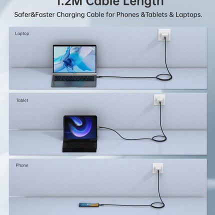 CHOETECH XCC-1040 USB-C M to M 240W Super Fast Speed Gen3 Cable 1.2M.