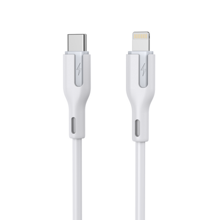 CHOETECH XCL-0002 Silicone USB-C to L Cable 1m White.