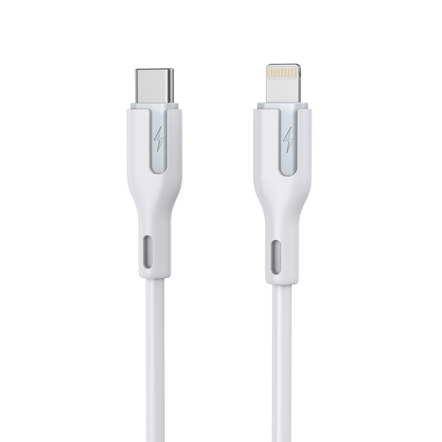 CHOETECH XCL-0002 Silicone USB-C to L Cable 1m White.