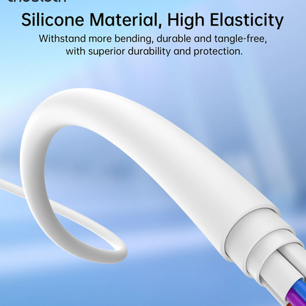 CHOETECH XCL-0002 Silicone USB-C to L Cable 1m White.