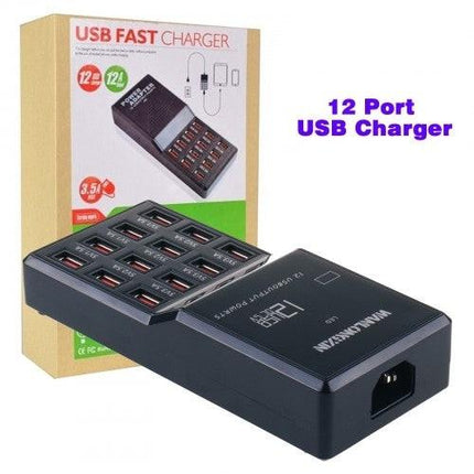 12-Port 60W USB Charge Station.