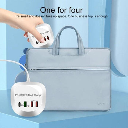 4-Port PD+QC3.0 Charger 40W with AU AC Adapter.