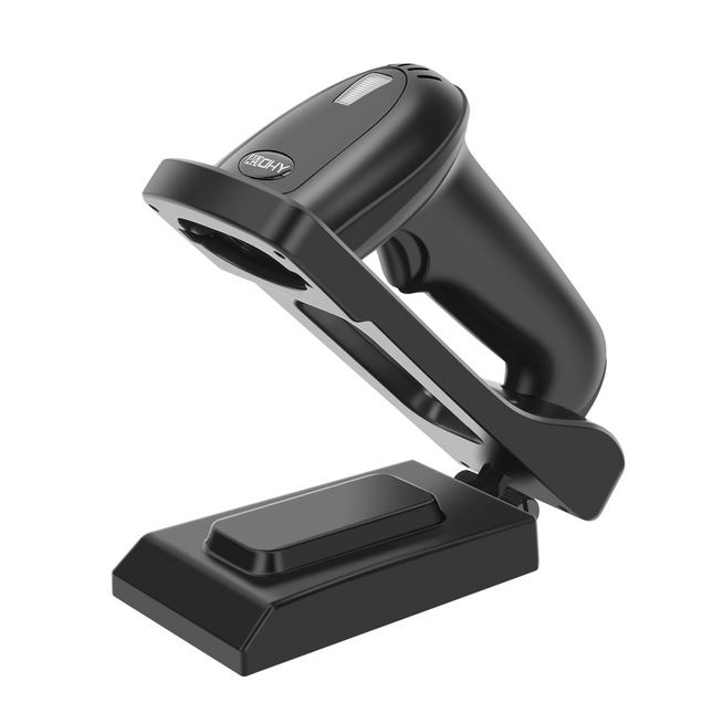 YHDAA YHD-5800DB 2D Wireless Bluetooth Barcode / QR Code Scanner with Stand (Black).