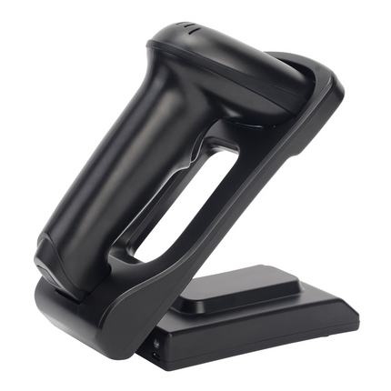 YHDAA YHD-5800DB 2D Wireless Bluetooth Barcode / QR Code Scanner with Stand (Black).