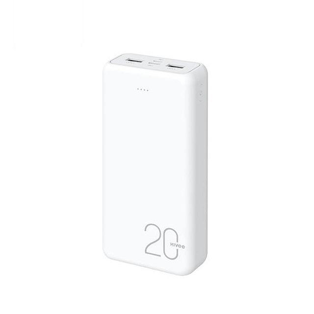 KIVEE PT63 20000mAh Power Bank White.