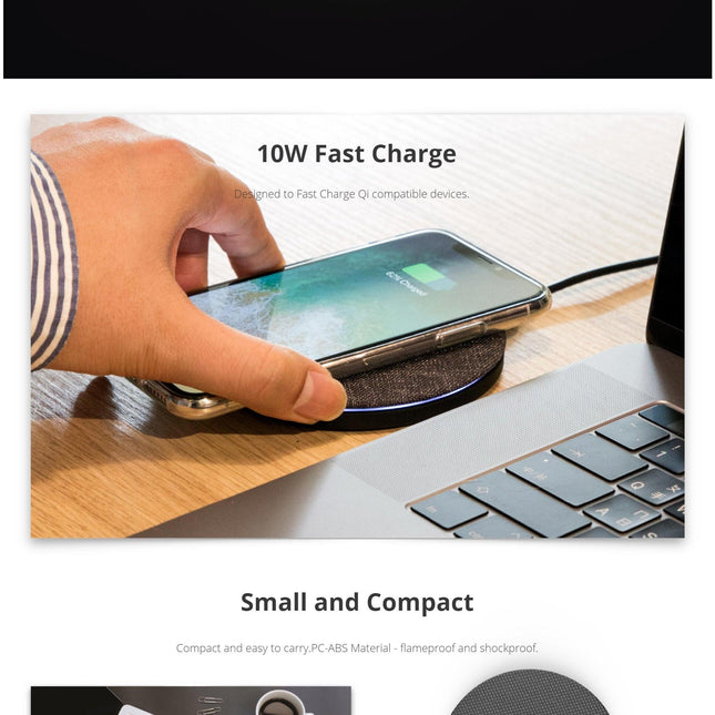 Photofast AirCharge Qi Compatible 10W Fast Charge (SKU:AC8000).