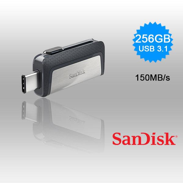 SanDisk 256GB Dual  USB 3.1 Type-C Flash Drive -SDDDC2-256G.