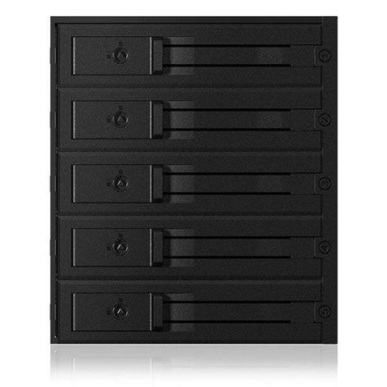 ICY BOX Backplane for 5x 3.5" SATA or SAS HDD in 3x 5.25" bay (IB-565SSK).
