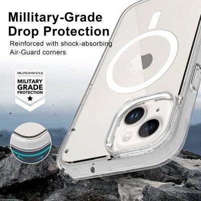 Ultimake Shockproof Transparent Magsafe Cover Case for iPhone 15 Plus (Transparent).