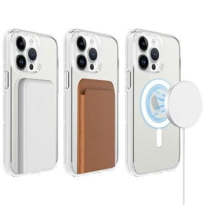 Ultimake Shockproof Transparent Magsafe Cover Case for iPhone 15 Pro Max (Transparent).