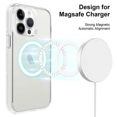 Ultimake Shockproof Transparent Magsafe Cover Case for iPhone 15 Pro (Transparent).